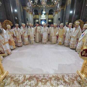 Patriarhul Daniel si-a serbat ziua onomastica prin rugaciune, ierarhi Biserica Ortodoxa Romana, Catedrala Patriarhala