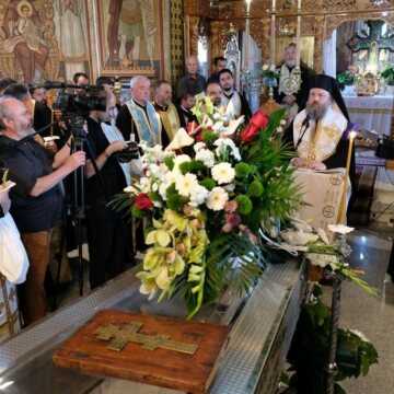 PS Timotei Prahoveanul la înmormântarea Pr. Nicanor Lemne