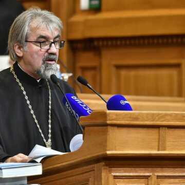 PF Daniel, PF Kirill, PF Anastasios, PF Rastislav la Sedinta Solemna Sinod BOR
