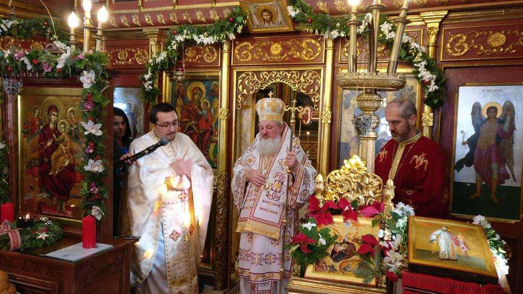 PS Varlaam la Hramul Bisericii Cuibul cu Barză