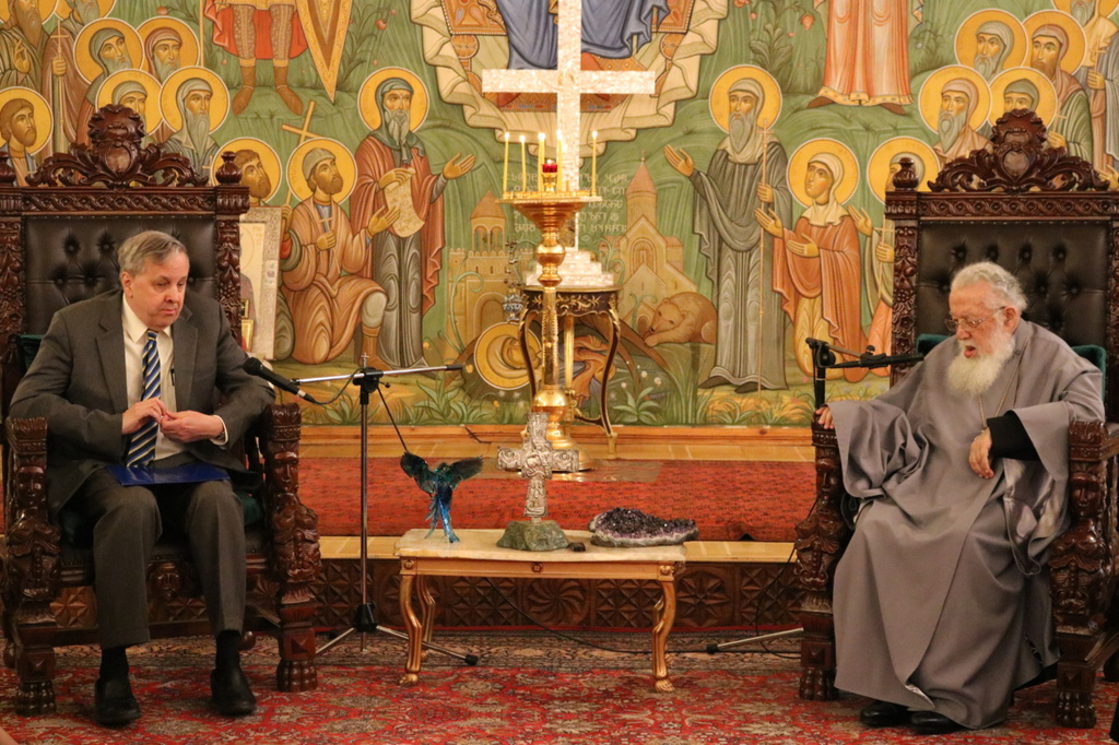 Patriarhul Ilia și Ambasadorul SUA