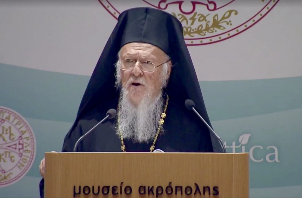 Patriarhul Ecumenic la Simpozionul Ecologic International din Atena